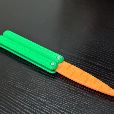 Dao bướm Cà rốt (bản dài) - Carrot Balisong (Long model)