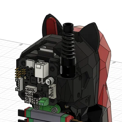Ngàm gắn mạch Mellow SHT-42 cho Voron Stealthburner (LGX/CW1)