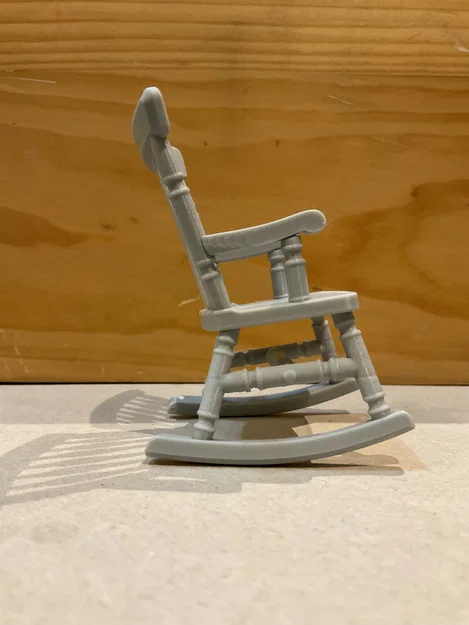 Ghế bập bênh (Rocking chair) tỉ lệ 1:12 - Image 3