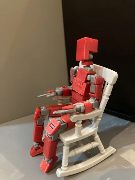 Ghế bập bênh (Rocking chair) tỉ lệ 1:12 - Image 4
