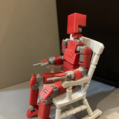 Ghế bập bênh (Rocking chair) tỉ lệ 1:12