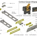 Thước dò biên dạng & cữ vạch chân tường có khóa (Lockable Contour & Skirting Board Scribing Gauge) - Thumbnail 6