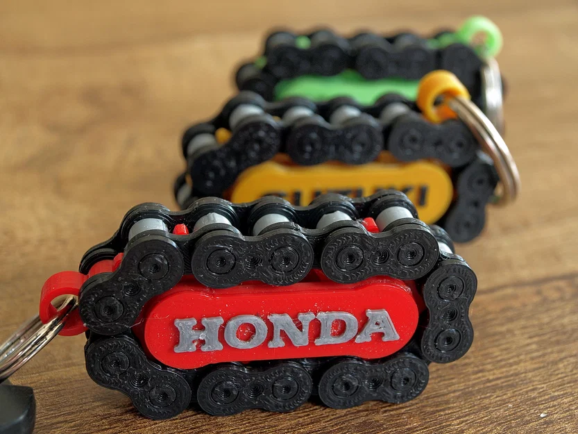 Móc Khóa Xích Con Lăn Xe Máy (Motorcycle Roller Chain Key Ring) - Image 2