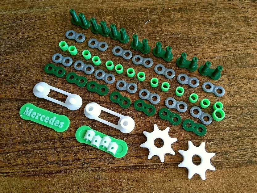 Móc Khóa Xích Con Lăn Xe Máy (Motorcycle Roller Chain Key Ring) - Image 3