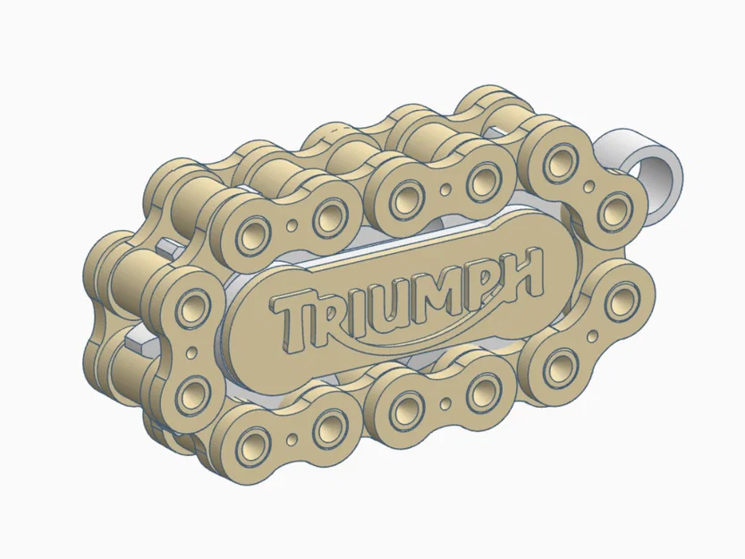 Móc Khóa Xích Con Lăn Xe Máy (Motorcycle Roller Chain Key Ring) - Image 5