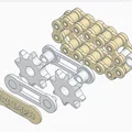 Móc Khóa Xích Con Lăn Xe Máy (Motorcycle Roller Chain Key Ring) - Thumbnail 6