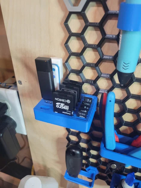 Giá lưu trữ USB, SD và Micro SD cho Honeycomb Storage Wall (HSW) - Image 2