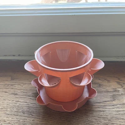 Chậu Trồng Cây Nhiều Ngăn kèm Đế Lót (Multi Pot with Pot Coaster)