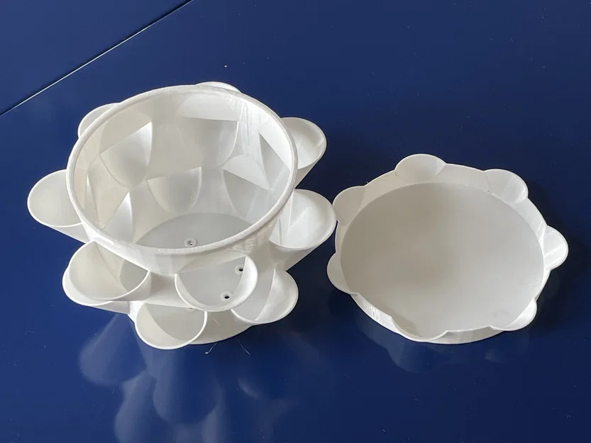 Chậu Trồng Cây Nhiều Ngăn kèm Đế Lót (Multi Pot with Pot Coaster) - Image 3