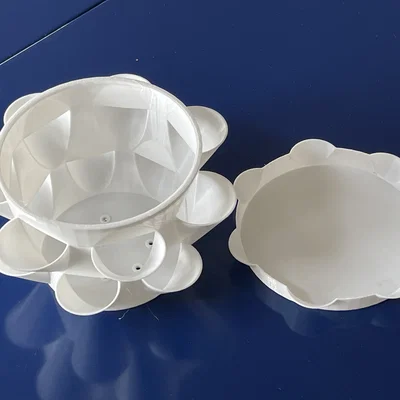 Chậu Trồng Cây Nhiều Ngăn kèm Đế Lót (Multi Pot with Pot Coaster)