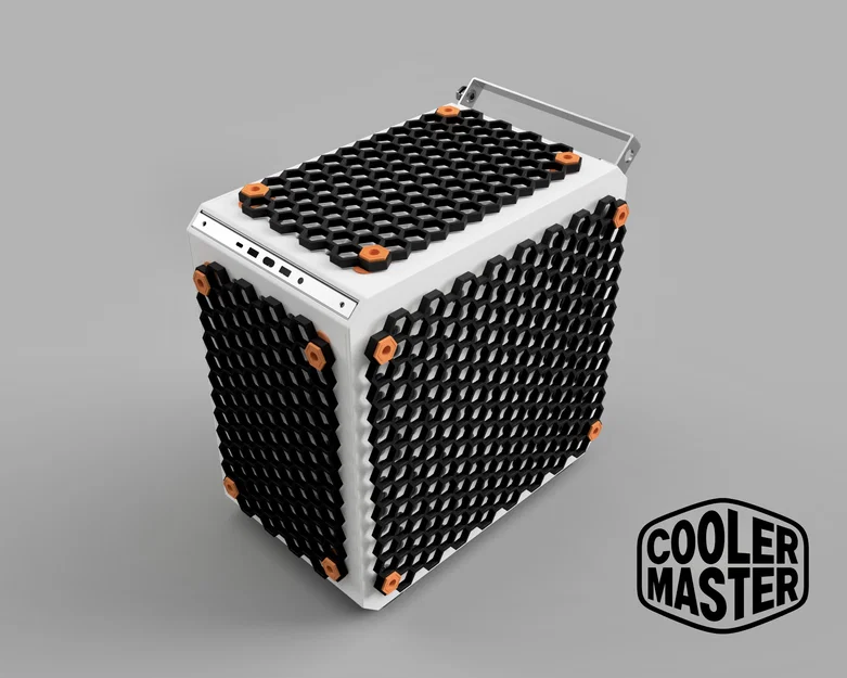 Cooler Master QUBE 500 - Panel tường lưu trữ tổ ong (Honeycomb Storage Wall) - Image 1