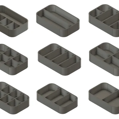 Bộ sưu tập khay chia ngăn thông minh cho hộp thiếc Altoids
