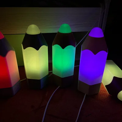Đèn bút chì nhiều màu (Colorful pencil lamp)