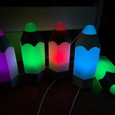 Đèn bút chì nhiều màu (Colorful pencil lamp)