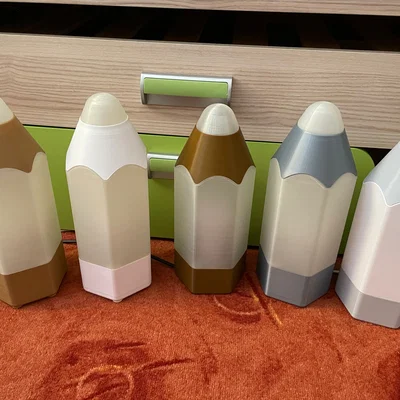 Đèn bút chì nhiều màu (Colorful pencil lamp)