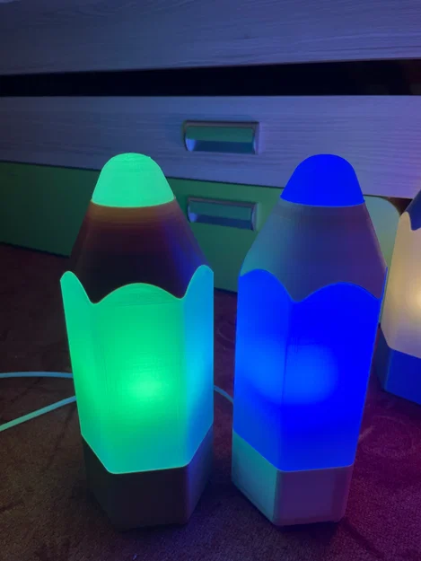 Đèn bút chì nhiều màu (Colorful pencil lamp) - Image 5