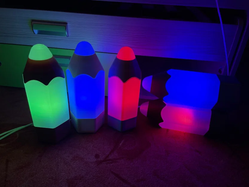 Đèn bút chì nhiều màu (Colorful pencil lamp) - Image 10
