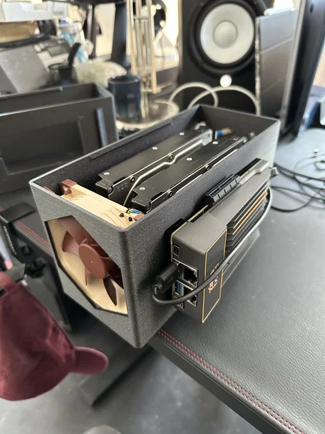 Case HDD cho Zimaboard kèm quạt (chứa 2 ổ 3.5") - Image 4