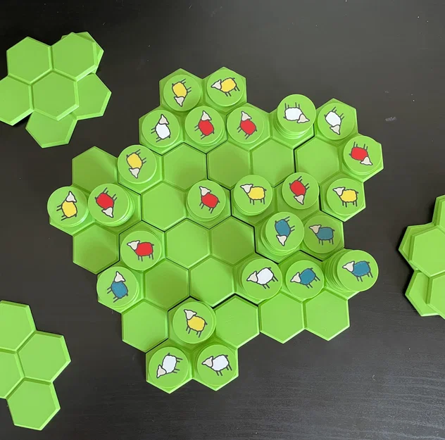 Battle Sheep Board Game – Trò chơi bàn cờ cừu chiến (in 3D) - Image 1