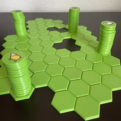 Battle Sheep Board Game – Trò chơi bàn cờ cừu chiến (in 3D)
