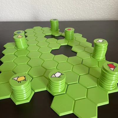 Battle Sheep Board Game – Trò chơi bàn cờ cừu chiến (in 3D)