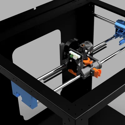 QIDI X-Max - X-Gantry cải tiến kèm bộ căng dây (Tensioners)