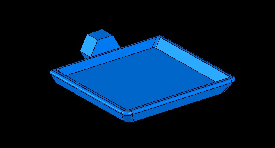 Khay gắn tường HSW 45x50mm - Phụ kiện lưu trữ linh kiện nhỏ - Image 1