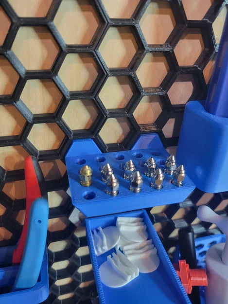 Khay Đựng Đầu In 3D (Nozzle) Gắn Tường Tổ Ong Tiện Lợi - Image 2