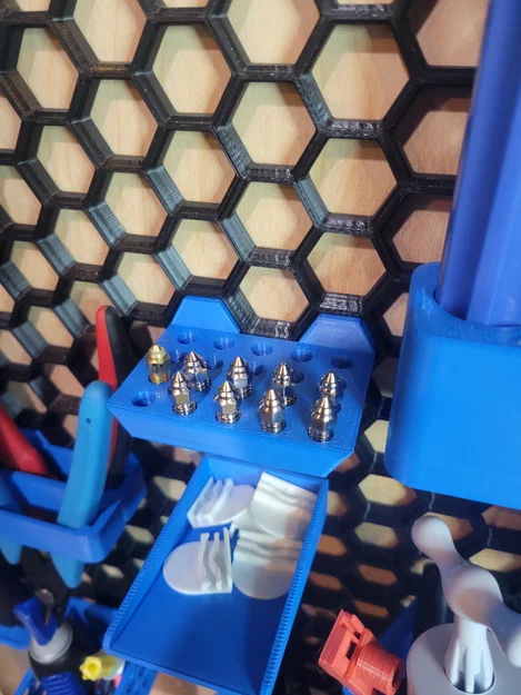 Khay Đựng Đầu In 3D (Nozzle) Gắn Tường Tổ Ong Tiện Lợi - Image 3