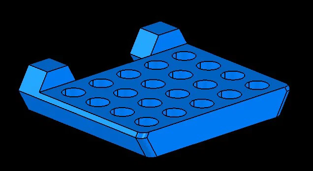Khay đựng nozzle 3D cho bảng treo Honeycomb Storage Wall - Image 1