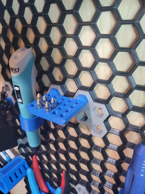 Khay đựng nozzle 3D cho bảng treo Honeycomb Storage Wall - Image 2