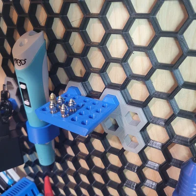 Khay đựng nozzle 3D cho bảng treo Honeycomb Storage Wall