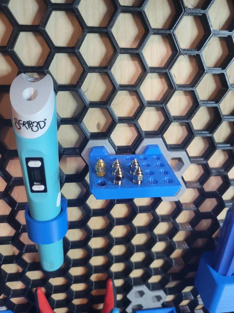 Khay đựng nozzle 3D cho bảng treo Honeycomb Storage Wall - Image 4