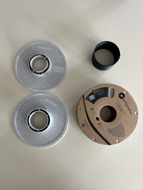 Adapter lõi spool cardboard Polymaker/Overture/Duramic sang Bambu Lab master spool - Image 1