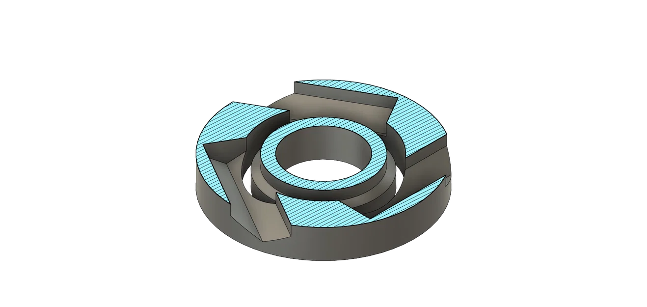 Bearing ống PTFE (608) in 3D – PTFE Tube Bearing (608) - Image 5