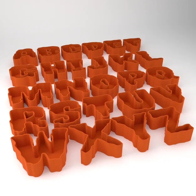 Bộ chữ cái bát đựng kẹo Halloween (Halloween candy bowl letters) - Image 2