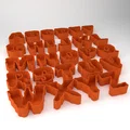 Bộ chữ cái bát đựng kẹo Halloween (Halloween candy bowl letters) - Thumbnail 2