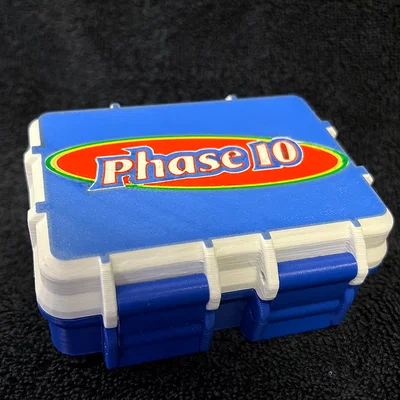 Hộp đựng bài Phase 10 in 3D bền bỉ, thiết kế gọn gàng