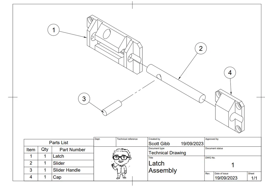 Cơ cấu khóa cửa trượt (Sliding Door Lock Mechanism) - Image 7