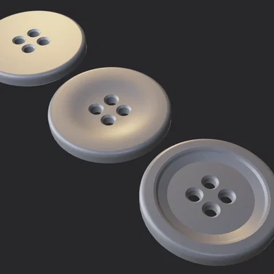 Bộ mẫu nút áo (Simple Buttons) in 3D đơn giản và đa năng