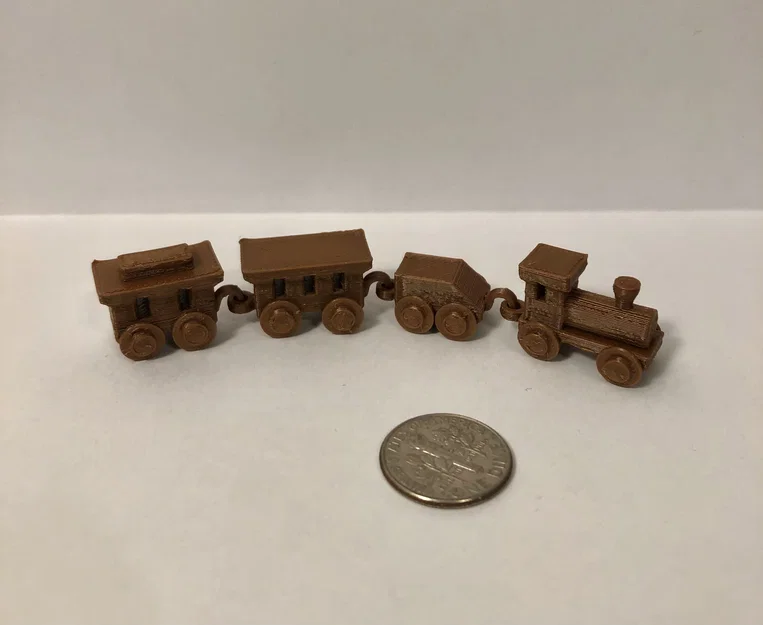 Tàu Đồ Chơi Tỉ Lệ Dollhouse với Bánh Xe Quay Được! - Image 3