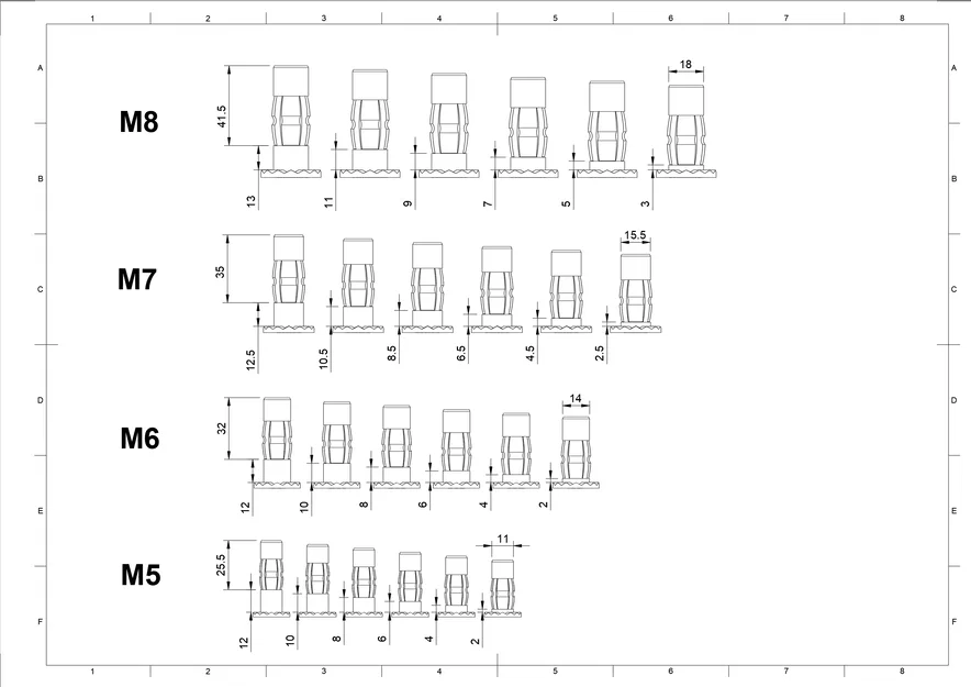 Bộ Cavity Dowel Set - Image 7