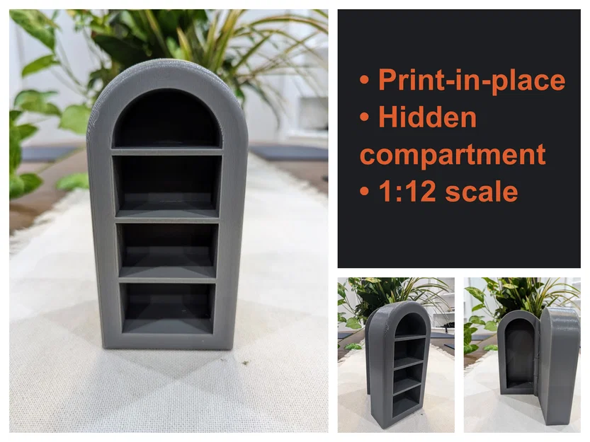 Tủ sách bí mật (print-in-place, ngăn ẩn) - Image 1