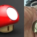 Móc Khóa Nấm Mario (Mushroom Mario Keychain) - Thumbnail 1