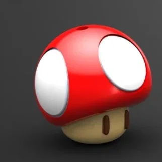 Móc Khóa Nấm Mario (Mushroom Mario Keychain)