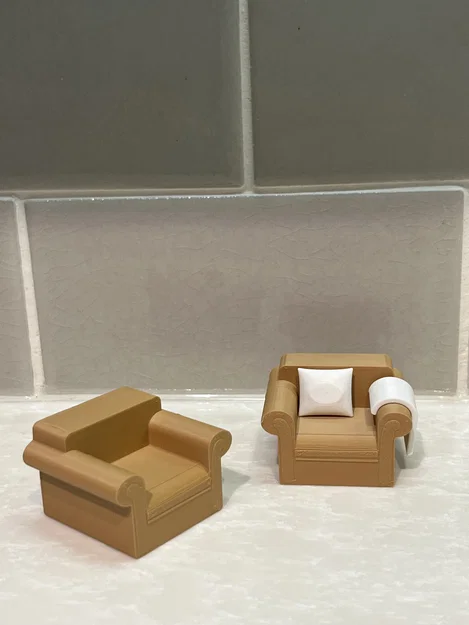 Ghế bành kèm gối tựa và chăn phủ - Image 2