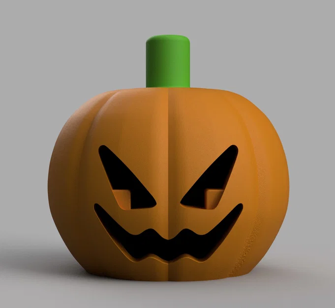Đầu Bí Ngô Jack-o'-lantern 3D cho mô hình Bộ Xương kiểu Lego - Image 1