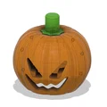 Đầu Bí Ngô Jack-o'-lantern 3D cho mô hình Bộ Xương kiểu Lego - Thumbnail 2