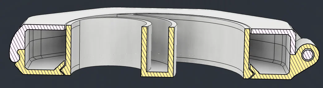 Cuộn dây cáp in liền khối: bản lề chắc, latch dễ mở, CAD parametric, treo pegboard - Image 2
