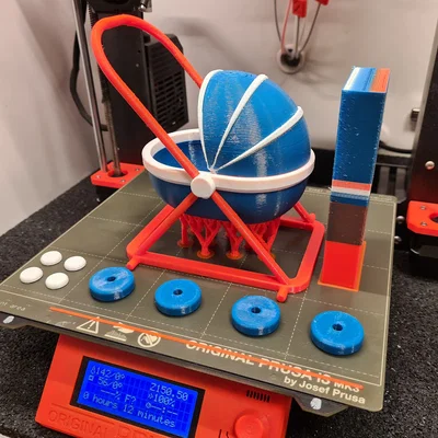 Mô hình xe đẩy em bé mini - Đồ chơi in 3D dễ thương cho bé